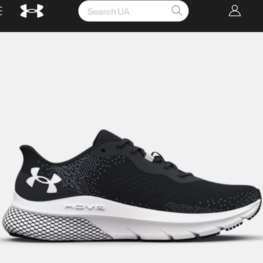 Under Armour Black and White Athletic Sneakers